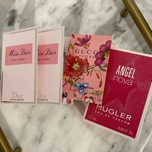 Dior, Gucci & Mugler Vials